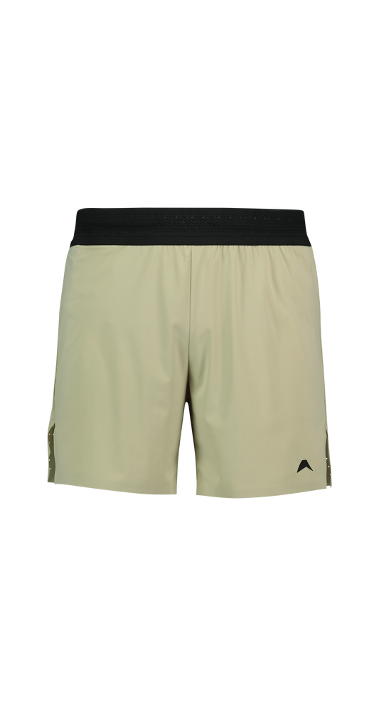 Vent Track Shorts Beige